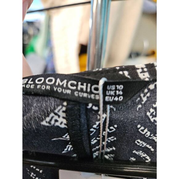 Bloomchic Aztec Black White Boho Blouse Size 10 NEW TAGS - Picture 9 of 9